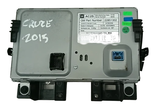 Tela Central Multimidia Chevrolet Cruze 2013 2014 2015 22851302