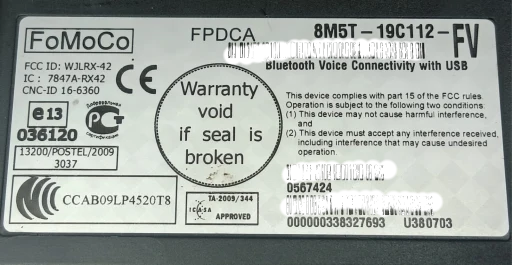 Modulo Central Bluetooth Ford Ranger 3.2 2013 2014 a 2016 8M5T-19C112