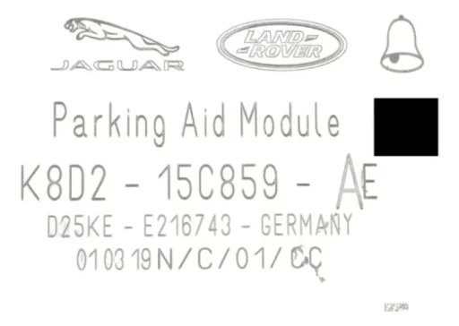 Módulo Estacionamento Range Rover Evoque 2019 2020 2021 Preto EC1573