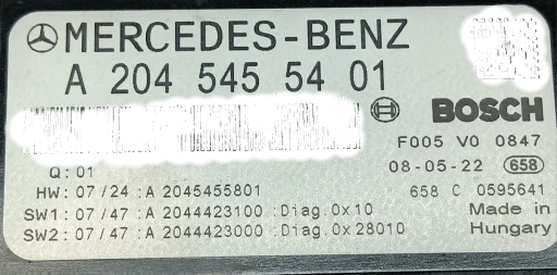 Modulo Sam Dianteiro Mercedes C200 Kompressor 1.8 2008/2010 2045455401