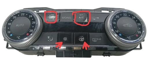 Comando Ar Condicionado Mercedes C180 C200 2008 2009 2010 A2049006608 2048300590