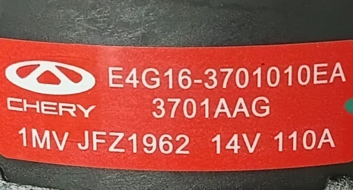 Alternador Chery Tiggo 5X 7 Arrizo 5 6 1.5 2019/ Polia Fixa E4G163701010EA