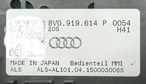 Comando Rádio Som Audi A3 2014 2015 2016 2017 2018 8V0919614P