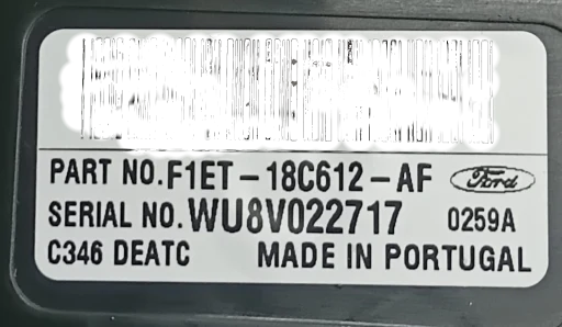 Comando Ar Condicionado Digital Focus 2014 2015 a 2019 F1ET-18C612-AH F1ET-18C612-AF