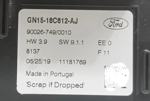 Comando Ar Condicionado Digital Ecosport 2018 2019 a 2021 GN1518C612AG GN1518C612AJ