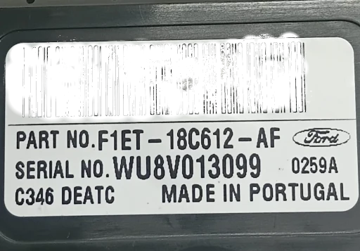 Comando Ar Condicionado Digital Focus 2014 2015 a 2019 F1ET-18C612-AH F1ET-18C612-AF