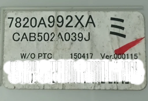 Comando Ar Condicionado Digital Outlander 14/22 1 Temp 7820A992XA