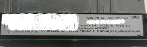 Comando Som Rádio Ford Ka 2015 2016 2017 2018 2019 E3B518D815AM