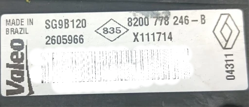 Alternador Clio 11/ Sandero Logan March Versa 1.0 16v 8/17 8200778246-B