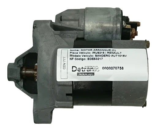 Motor Partida 206 Clio Sandero Logan March 1.0 8/16v Valeo 9641649480 8200471963