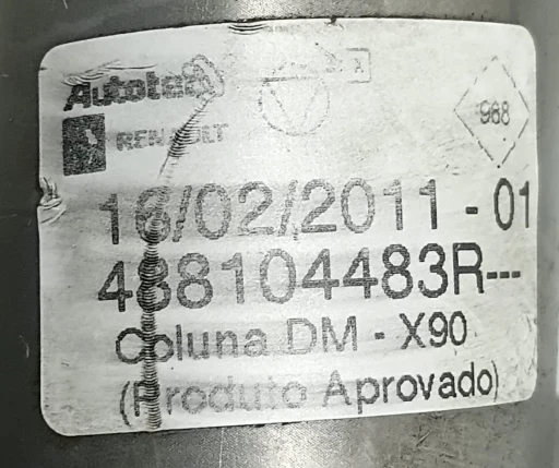Coluna Direção Sandero 2008 a 2014 Duster 2012 a 2015