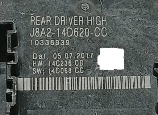 Módulo Porta Land Rover Velar 2018 2019 Traseiro Direito J8A2-14D620-CC