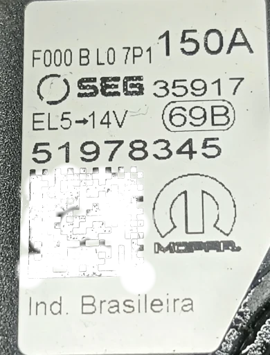 Alternador Renegade Argo Toro Cronos 1.8 Flex 16/22 (1 Pino) 51978345