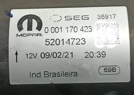 Motor Partida Toro Argo Renegade Cronos 1.8 Flex 16/22 Bosch 0001170423