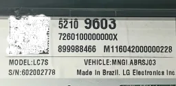 Tela Central Multimídia Chevrolet S10 LT 2017 2018 a 2022 52109603