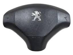 Bolsa Airbag Volante Peugeot 206 2002 A 2008 Com Emblema