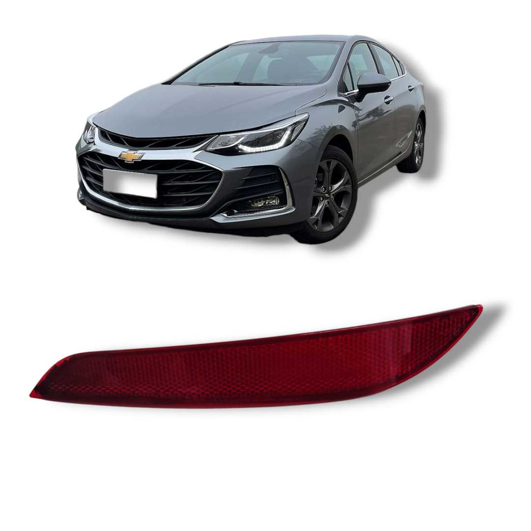 Lente Refletor Parachoque Traseiro Esquerd Cruze 17/23 Sedan