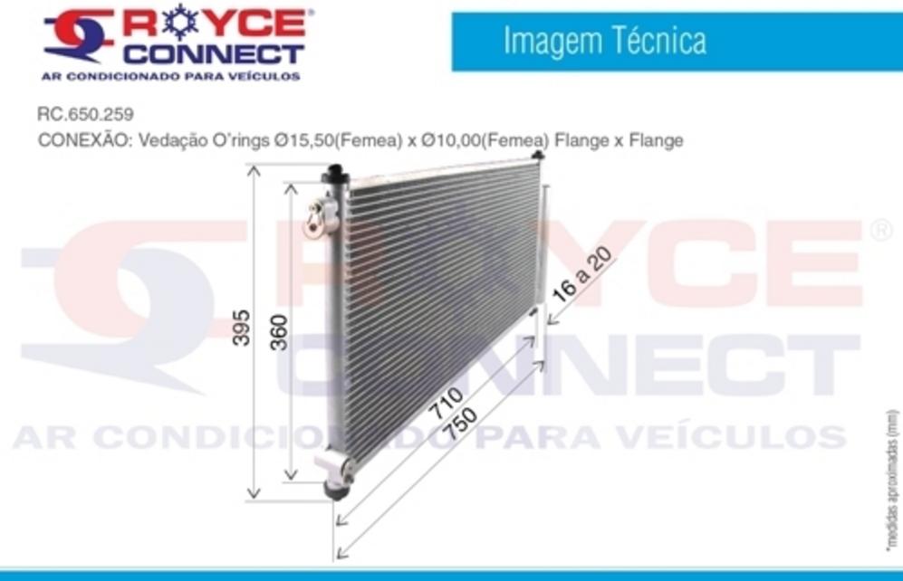 CONDENSADOR HONDA CITY ATÉ 2013