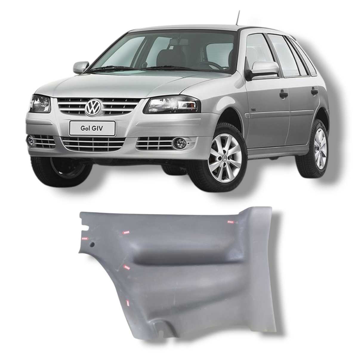 Forro Fixo Porta Traseira Esquerda Gol 2006 2012 Original