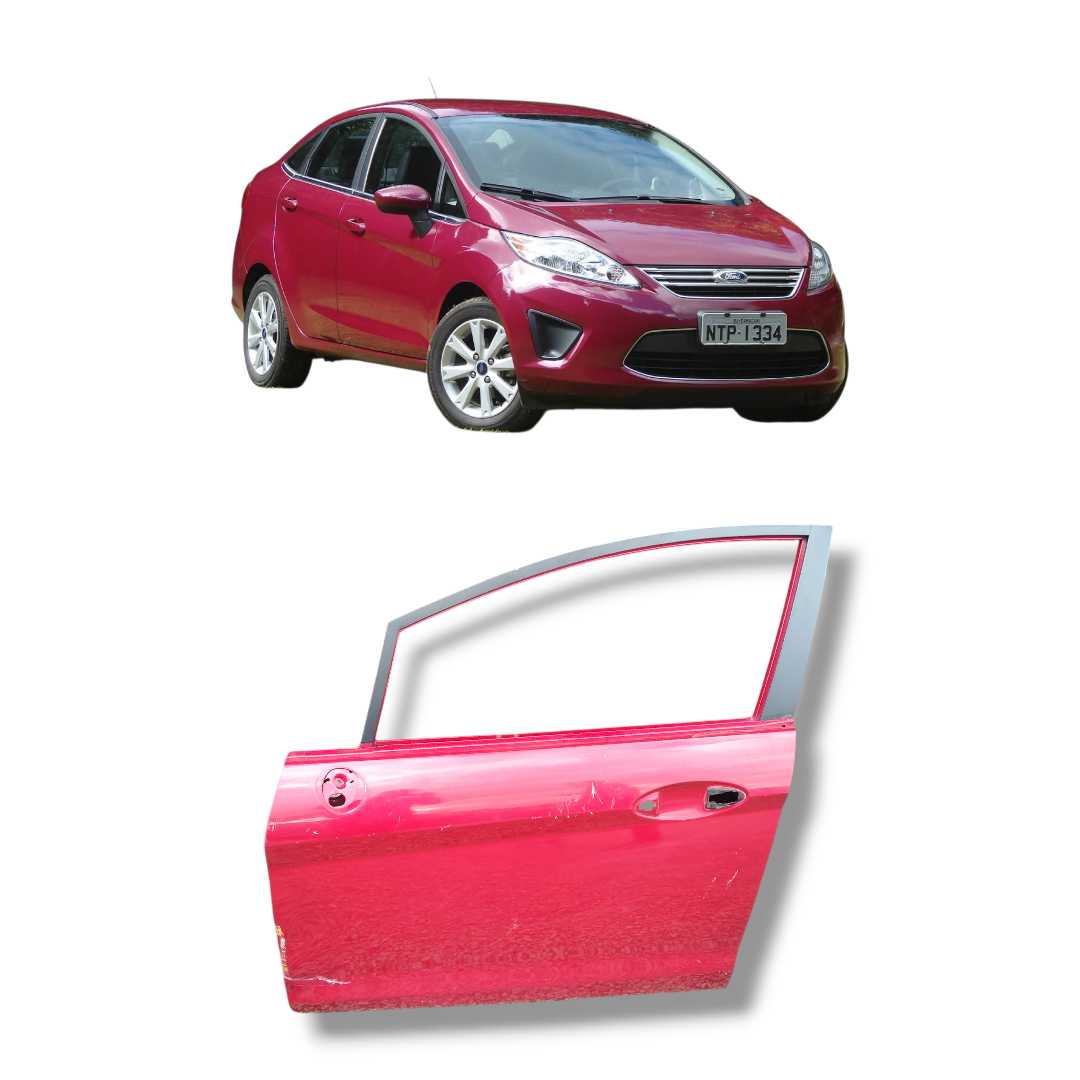 Porta dianteira esquerda Ford Fiesta mexicano 2011 a 2016
