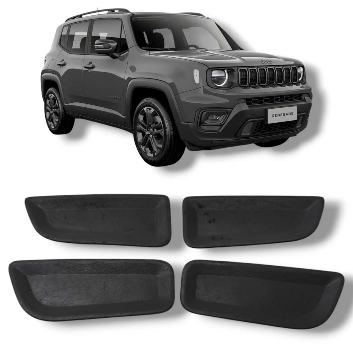 Kit tampoes borracha forro porta Renegade 2016 2021original 