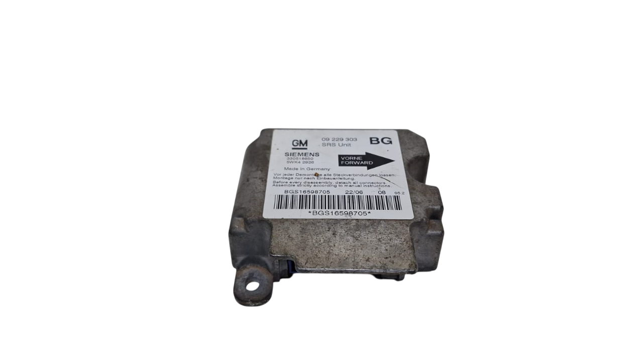 Modulo Airbag Chevrolet Zafira Astra 2.0 2005 A 2012