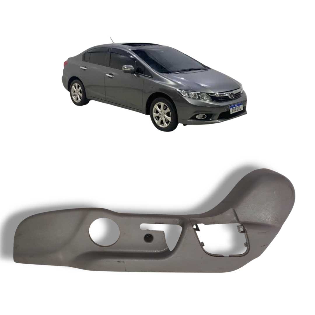 Acabamento lateral banco motorista Honda Civic 2012 a 2016