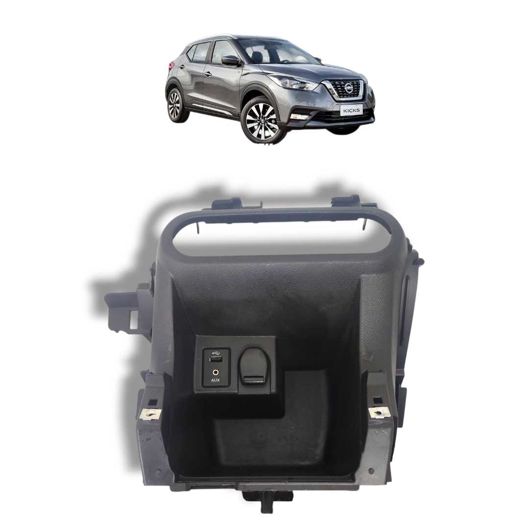 Moldura console central Nissan kicks 2017 a 2021 original