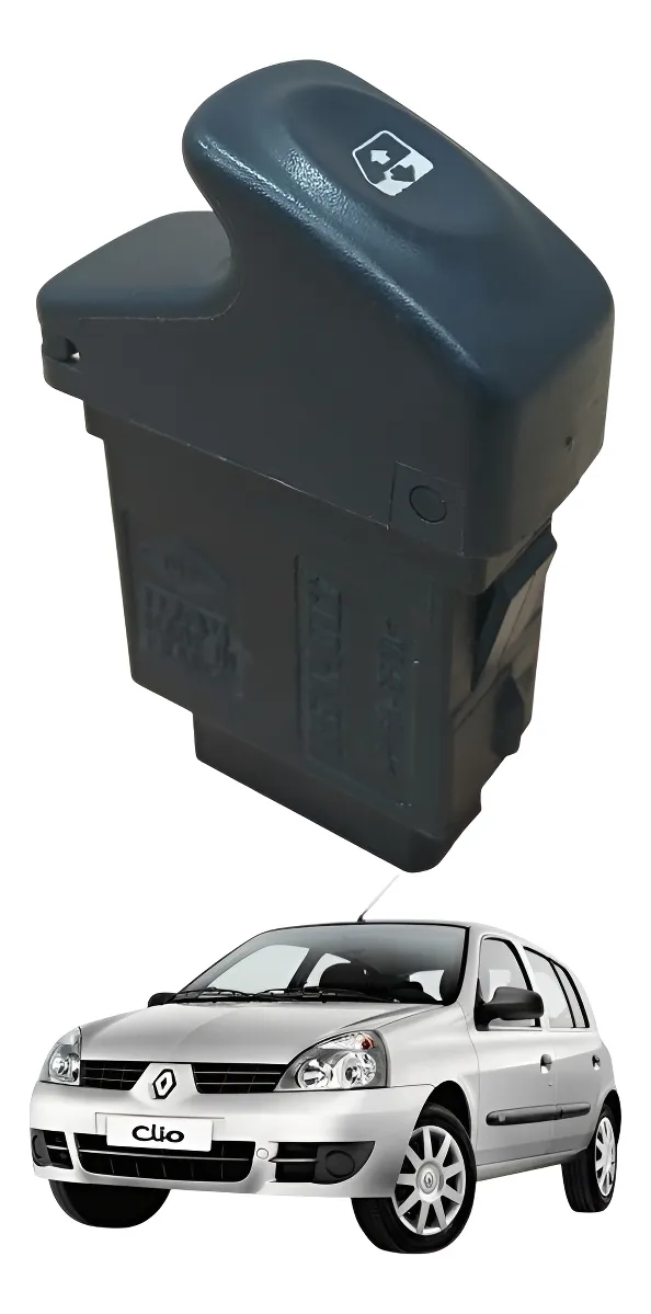 botao vidro eletrico dianteiro renault clio 2007 (sc)