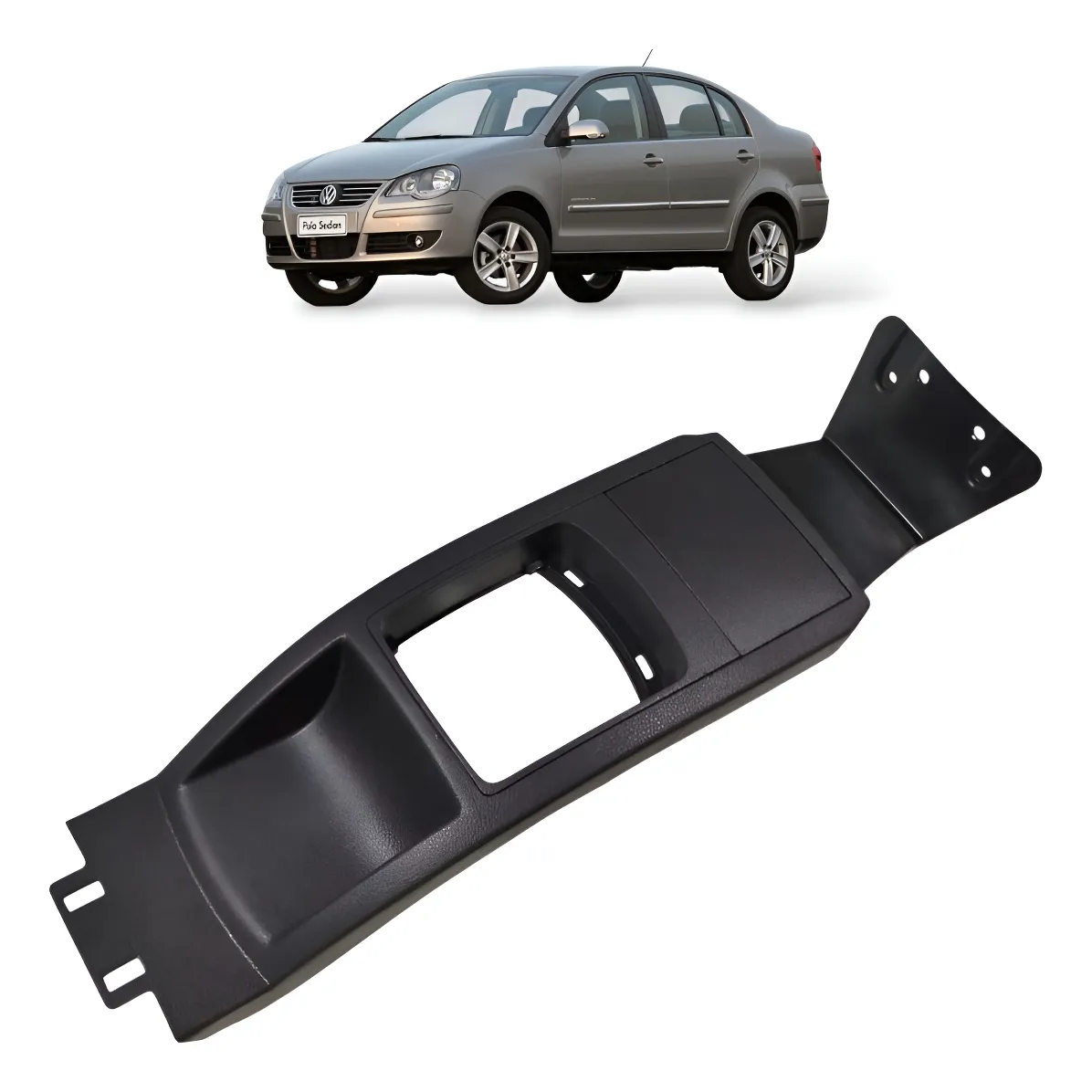 Acabamento Console Central Cinzeiro Vw Polo 2003 a 2014