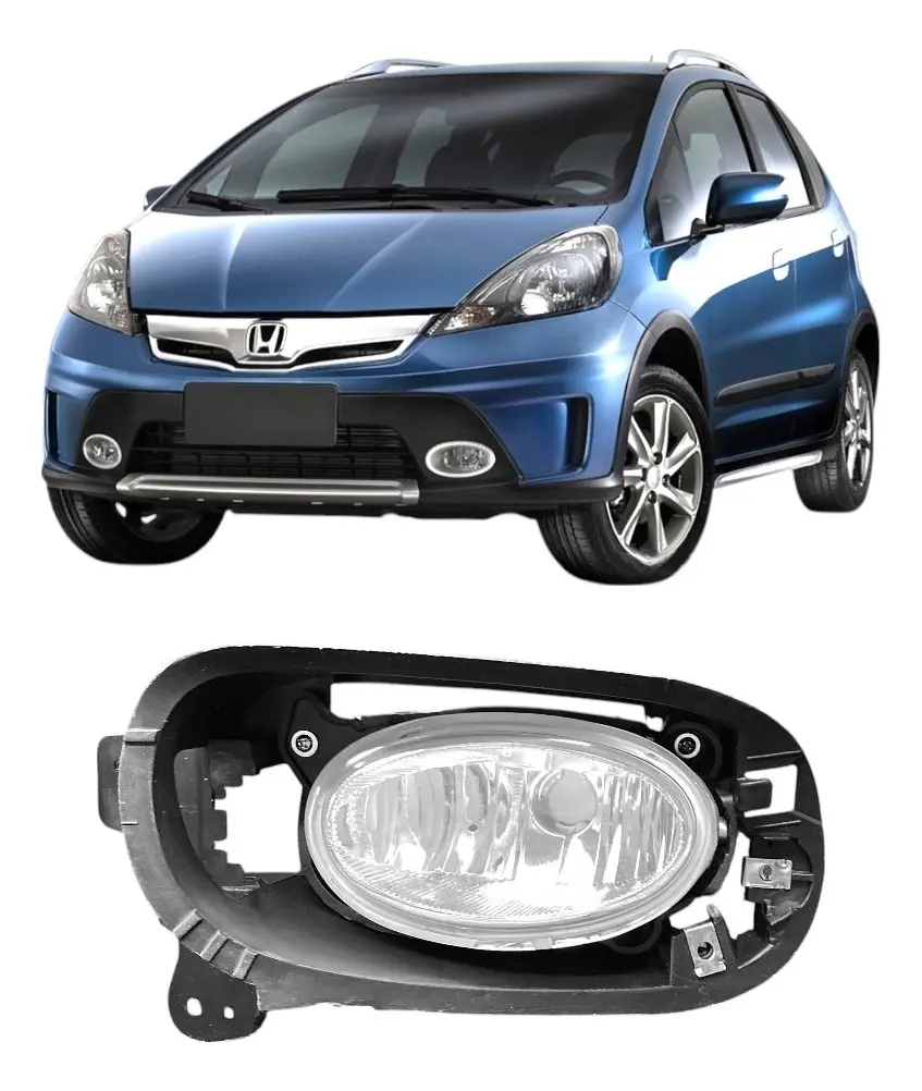 Farol Milha Direito Honda fit 2013/2014 preto C/MOLD 