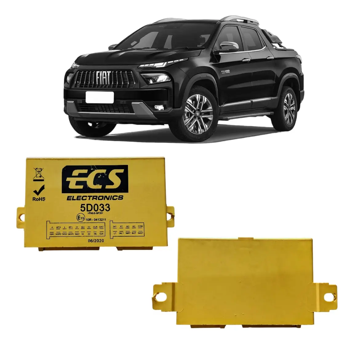 Modulo Estacionamento Engate Reboque Fiat Toro 2.0 5d033 