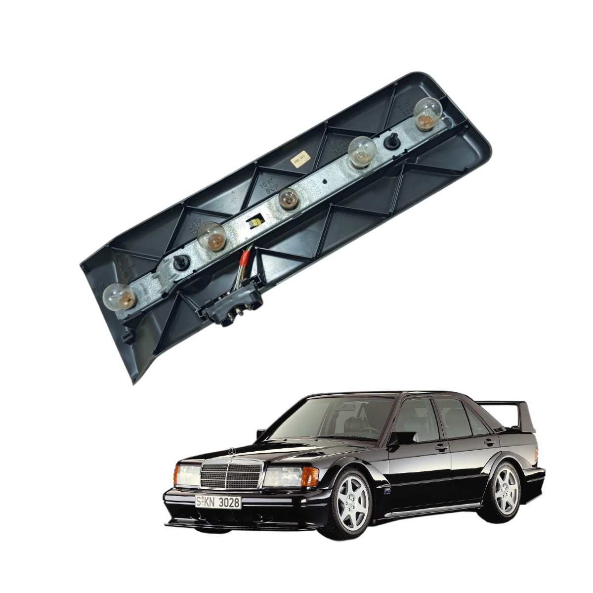 Circuito lanterna tras esquerda Mercedes Benz 190E 1985