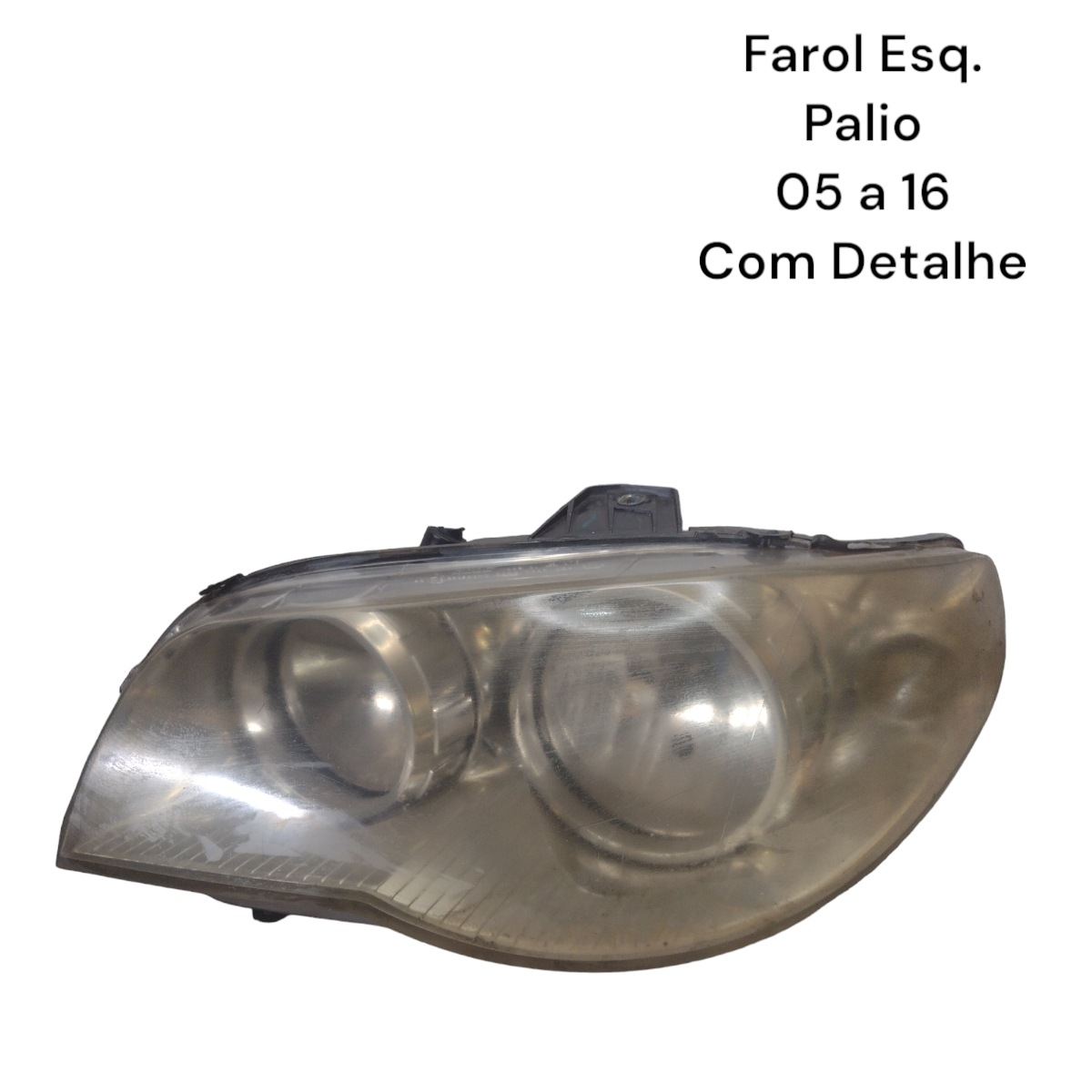 Farol Esquerdo Palio Strada Siena 2005 a 2016 Cromado