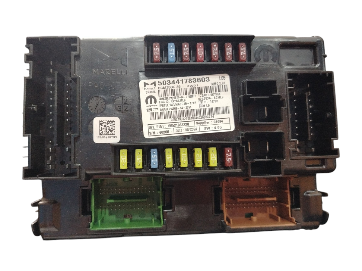 Modulo bcm original fiat cronos 2018-25 521933220 L05