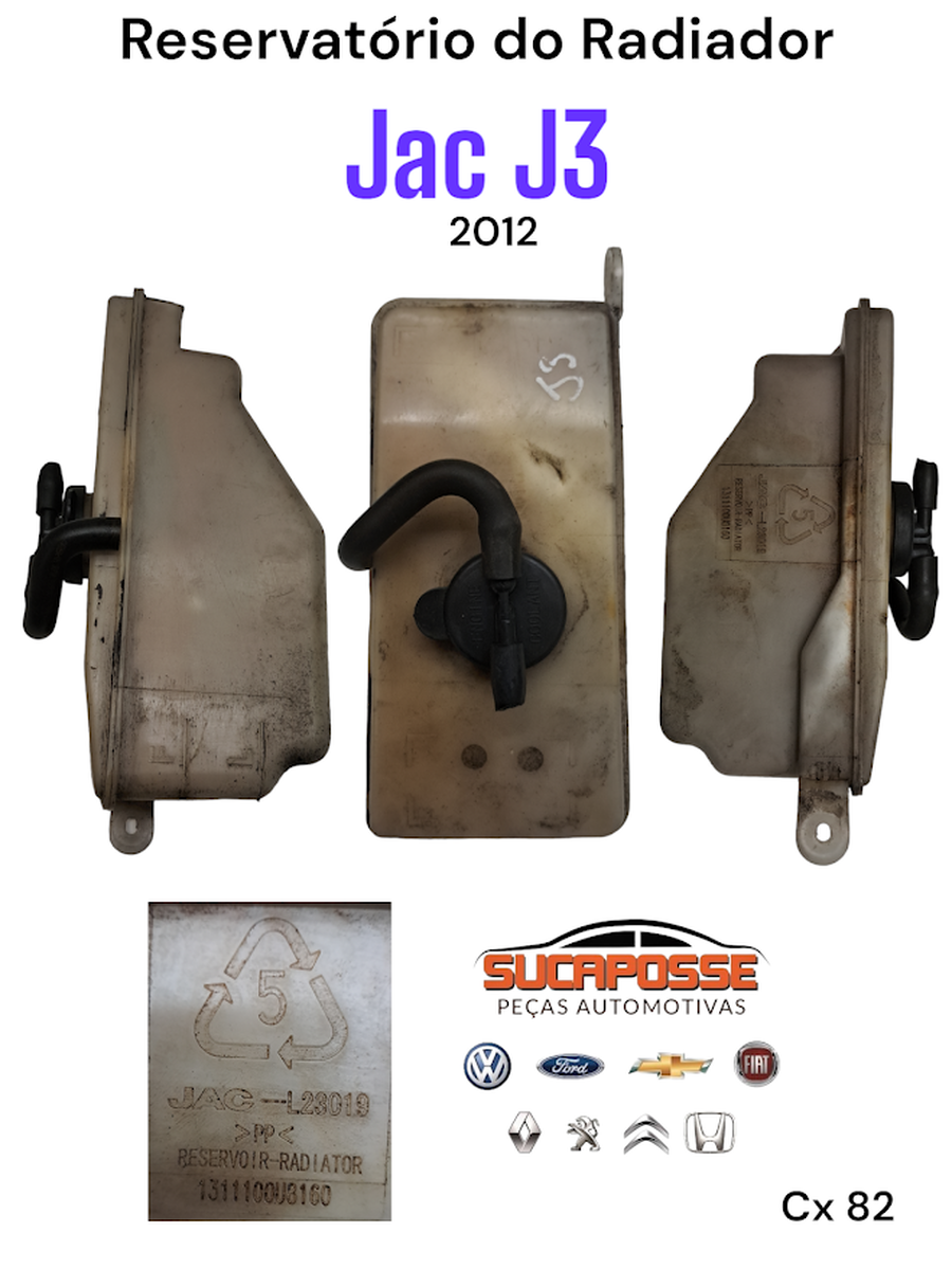 Reservatorio Agua Radiador Jac J3 