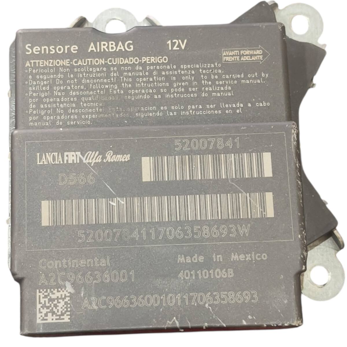 Módulo Airbag Fiat Grand Siena 2012 a 2021 52007841