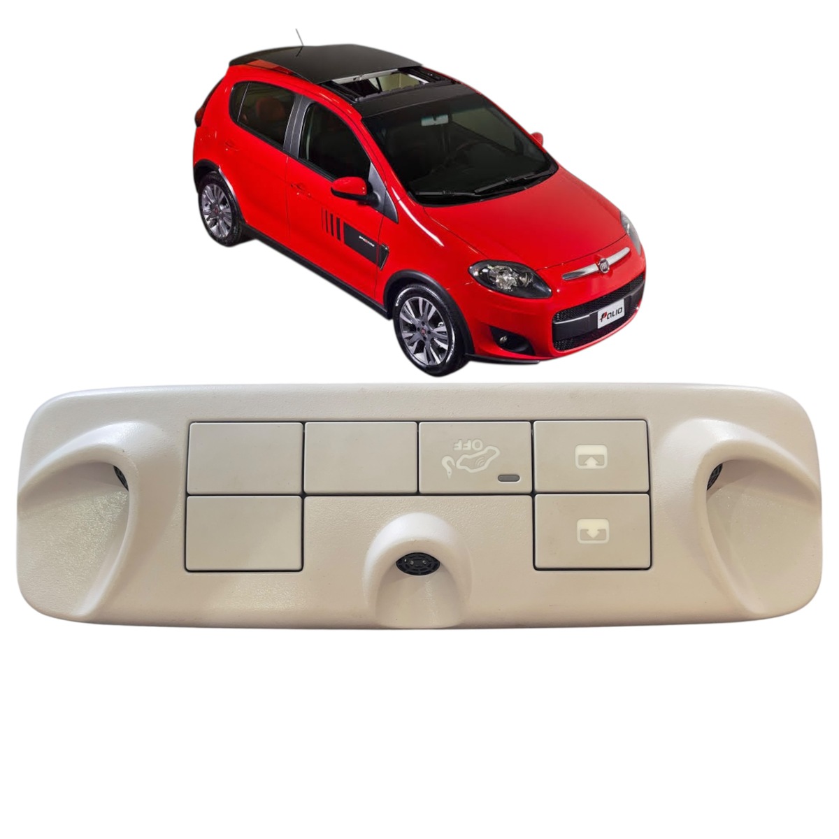 Comando Teto Solar Fiat Palio Attractive 100219674 - DETALHE