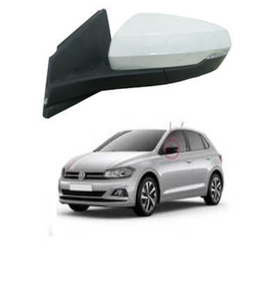Retrovisor Esquerdo Polo Virtus 2018/ C/ Pisca Elétrico