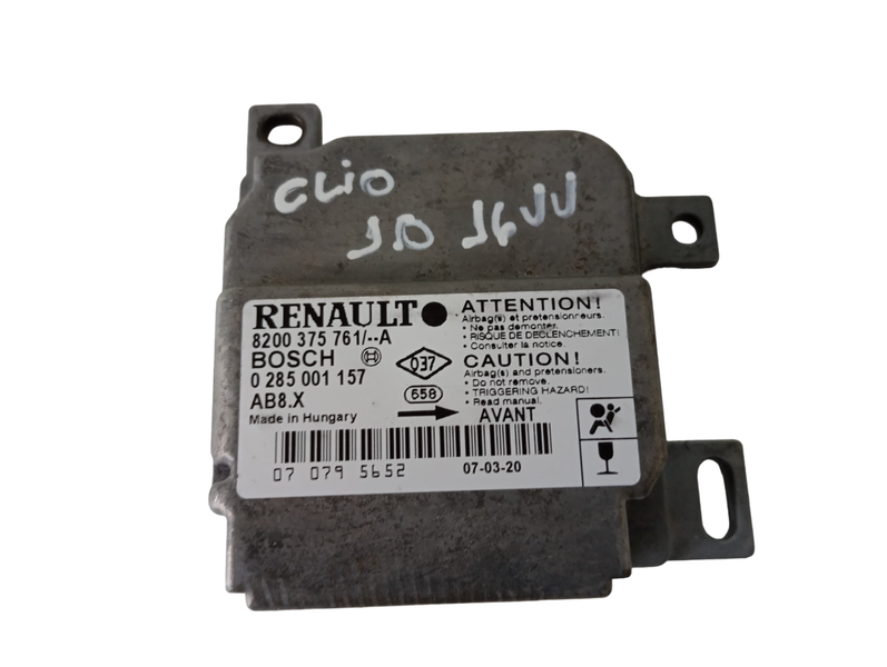 Modulo AirBag Renault Clio 1.0 16v Flex 2005/2010 8200375761