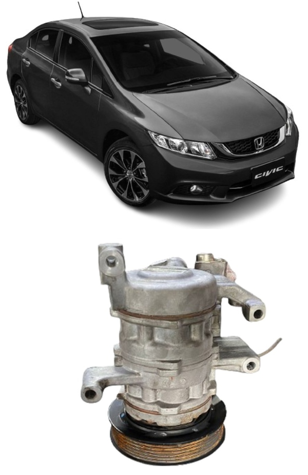 Compressor Ar Condicionado Civic 1.8 2.0 2012 2013 a 2016