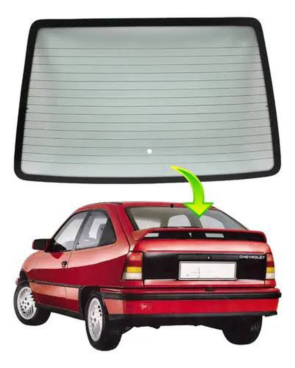 Vidro Vigia Chevrolet Kadett S Furo 89 91 93 94 95 96 97 98