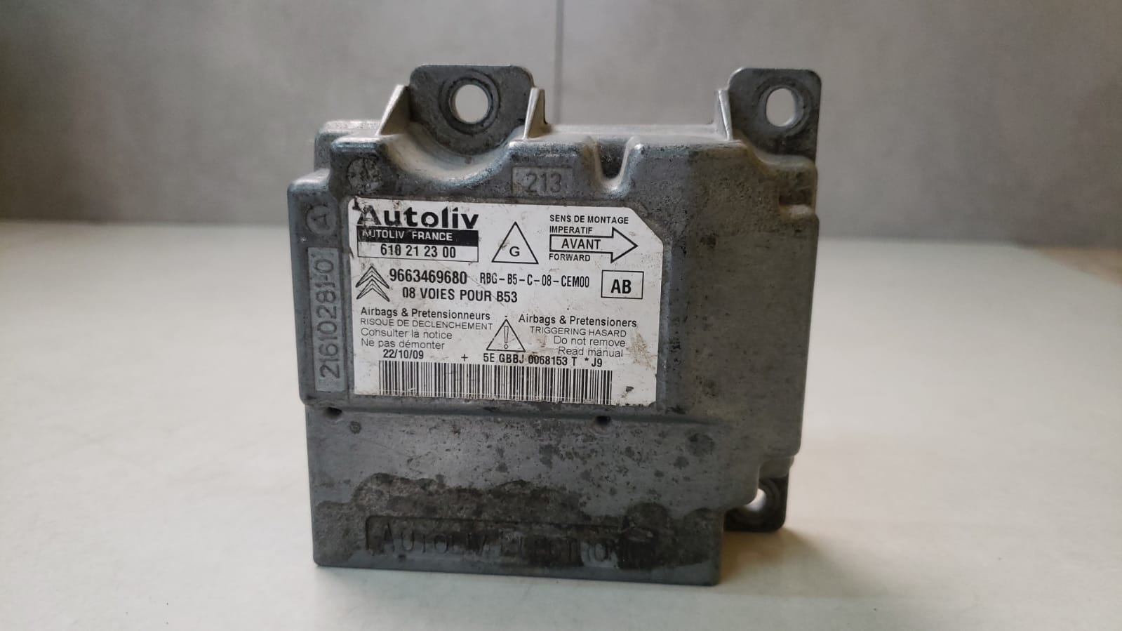 Módulo Airbag Citroen C4 Pallas 2008 a 2013 9663469680 (4)