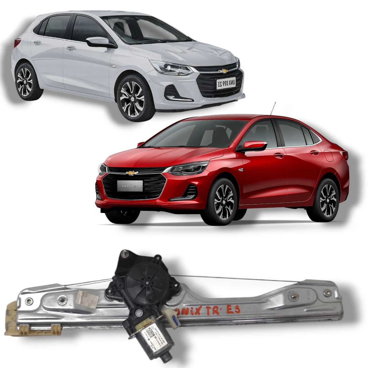 Máquina de Vidro Porta Traseira Esquerda Onix 2020/