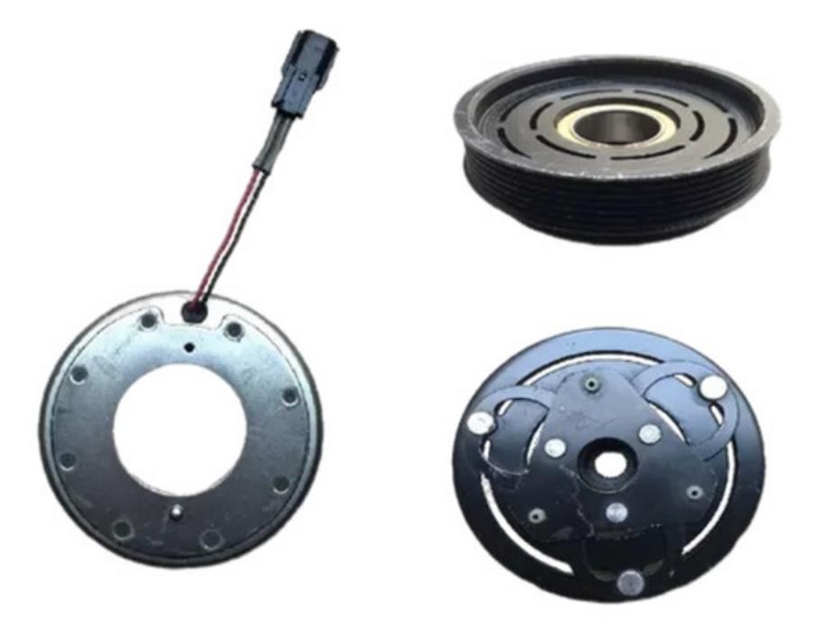 Conjunto Polia Compressor Calsonic Sandero Logan Duster