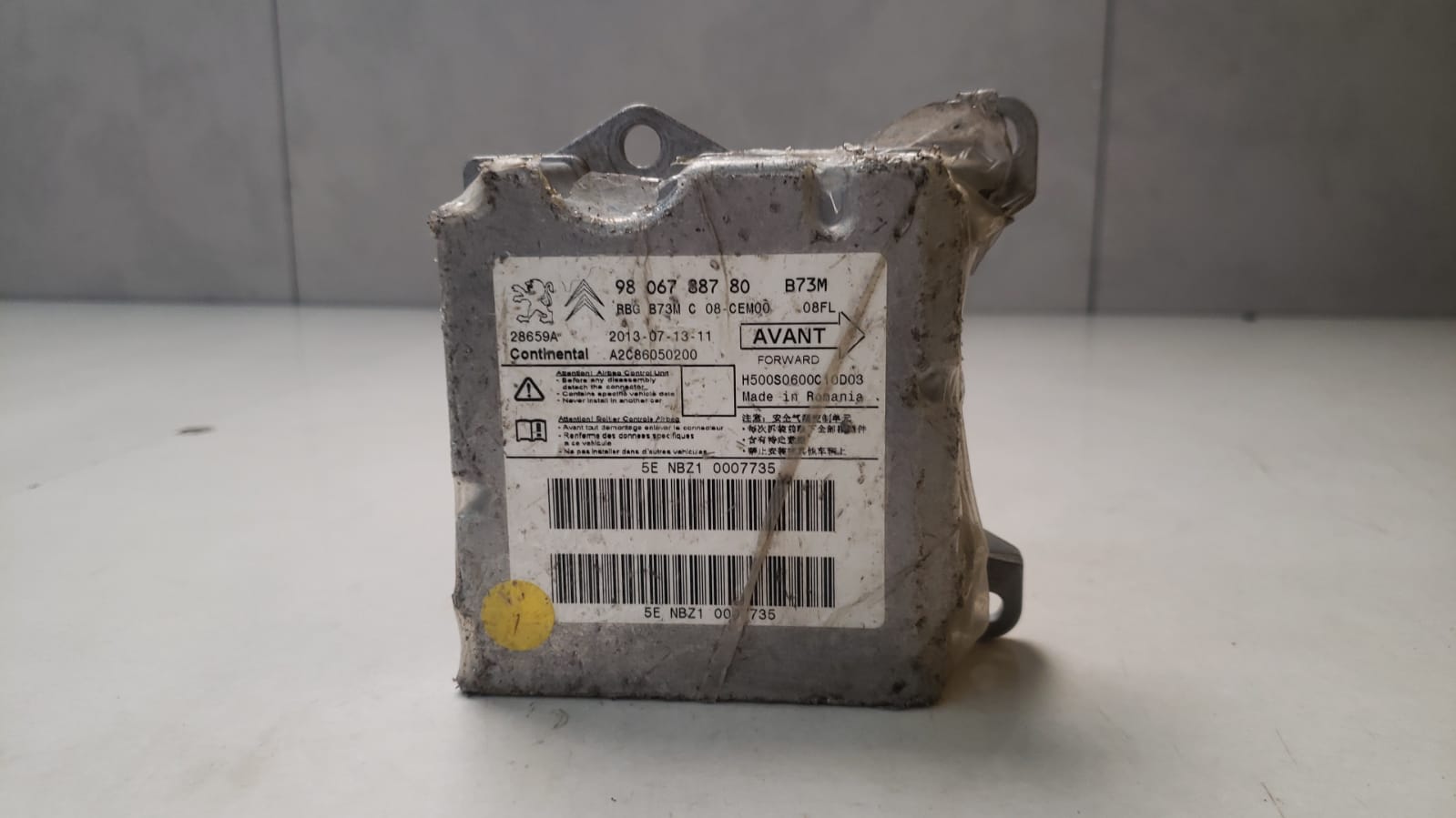 Módulo Airbag Citroen C4 Lounge 1.6 2013 A 2018 9806788780