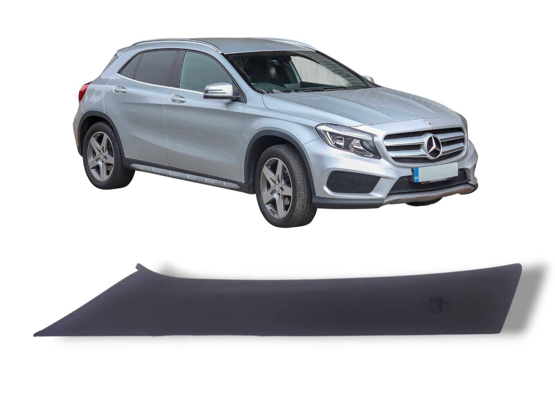 Moldura coluna dianteira esquerda Mercedes GLA 200 2015 2019