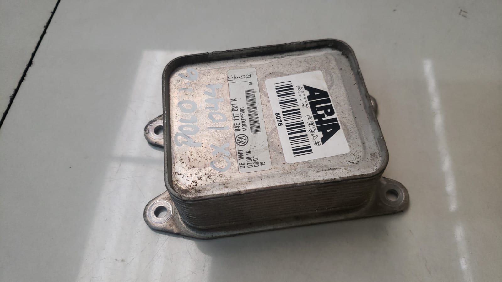 Resfriador Oleo motor Vw polo msi 1.6 2017 a 2020 04e117021k