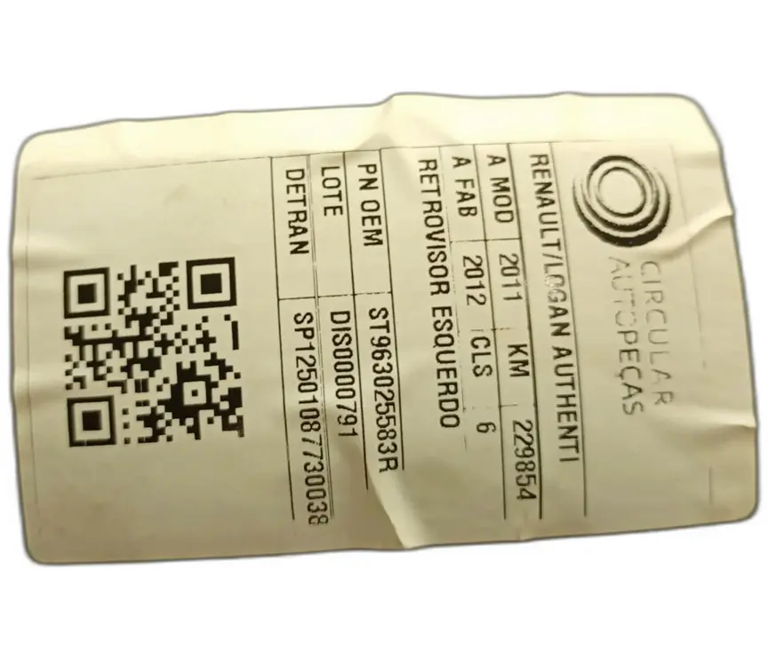 RETROVISOR ESQUERDO RENAULT LOGAN Authentique  1.0 11/12