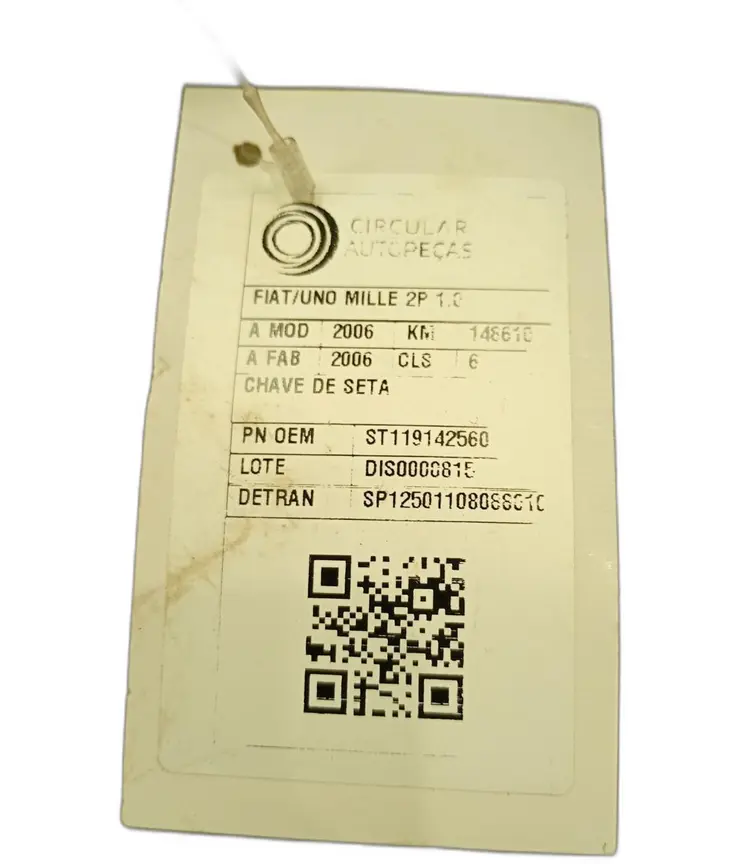 ALAVANCA COMANDO CHAVE DE SETA FIAT UNO MILLE 1.0 FLEX 2006